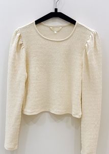 Cream Puff Sleeve Top