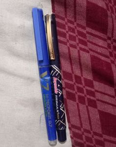 Reynolds Trimax Gold , V7 Blue Pen With Cartage