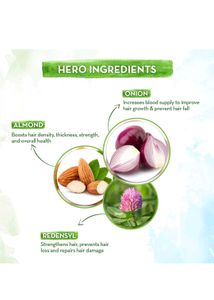 Mamaearth Onion Hair Oil for Hair Growth &amp; Hair Fall Control with Redensyl 150ml
