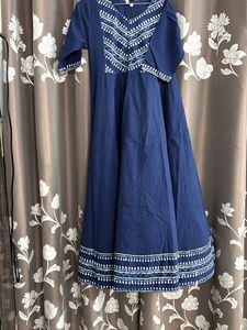 AKS Blue Printed Kurta