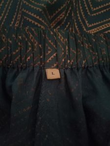 Zig-zag Design Blue Plazzo