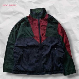 Vintage Colorblock Windbreaker Jacket