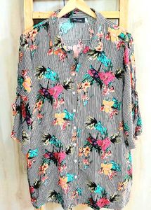 Multicolour Long Shirt Size-48