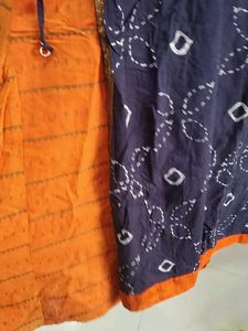 Stylish Blue &amp; Orange Kurta