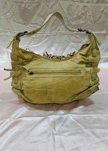 Leather Fringe Hobo Bag