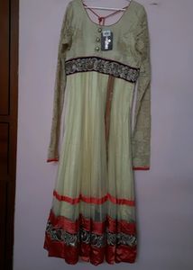NEW:boutique designer long gown with dupatta