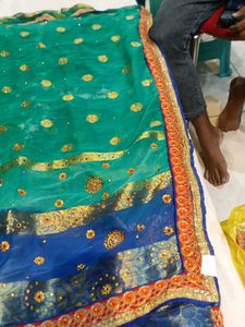 Embroidered Saree (Minor Issue)