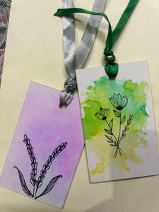 Floral Watercolor Bookmarks Handmade