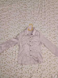 Striped Button-Down Top