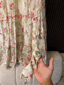Floral Anarkali Suit Dress
