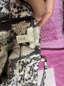 Snakeskin Print Slip Dress