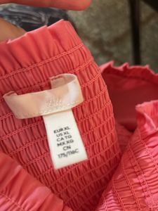H&amp;M Smocked Crop Top