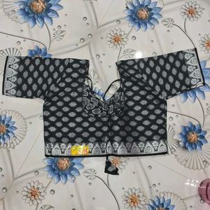 Blue Patterned Blouse
