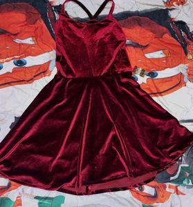Red Velvet Dress