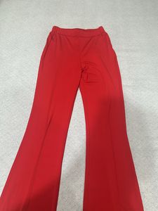 Red Flared Trousers