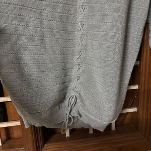 Grey Shiny Top For Party