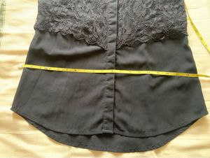 ONLY Women Black Lace Shirt