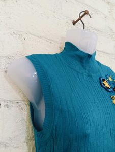 Blue Floral Top