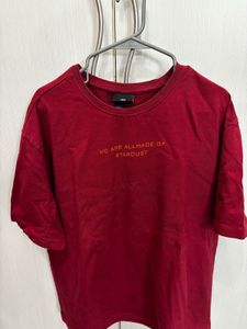 H&amp;m printed Oversized T shirt