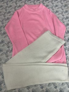 LWarm High neck Inner And Warm Leggings Set