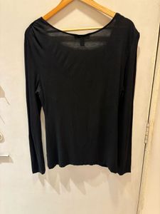 Elegant Black Long Sleeve Top