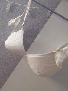 White PADDED Bra