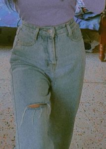 urbanic Distressed Light Wash Jeans