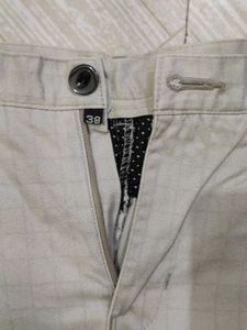 Beige Casual Pants
