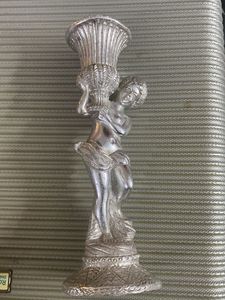Silver Angel Candle Holder
