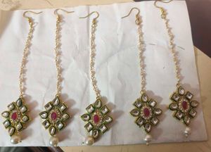 Maang Tika In Kundan Work