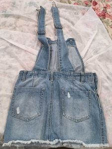Denim Dungaree For 10-12 Yrs Girls