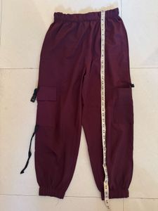 New Maroon Cargo Pants