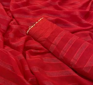 Gorgeous Red  Party Wear Saree