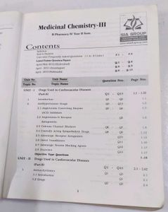 Medicinal Chemistry-III B.pharmacy IV Year II Sem