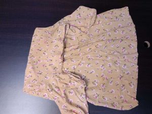 Floral Mini Dress For Women (Size-S)