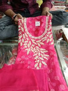 Pink Embroidered Salwar Kameez Suit