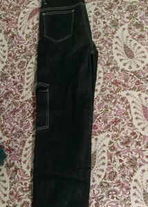 Black Cargo Jeans