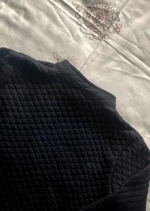 Aesthetic Black Textured Jacket 🧥 (Women)