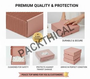 Pink Flat Mailer Boxes for E comerce(Pack of 10)
