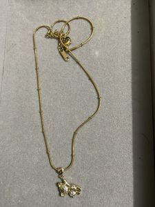 Teddy Pendat Gold Necklace