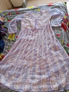 Fully Chickenkari Kurti Beautiful ❤️
