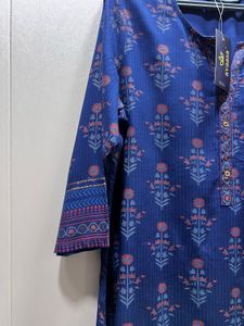 Blue Printed Kurta