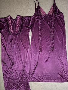 Purple Nightgown &amp; Robe Set🪻