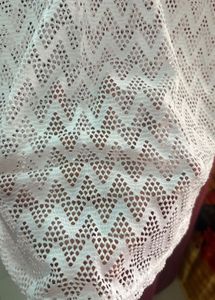 White Crochet Knit Top