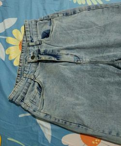 Frayed Hem Denim Culottes