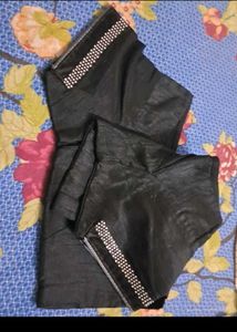 Elegant Silver Saree