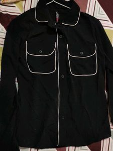 Double Pocket Contraate Piping Shirt