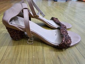 Maroon Block Heel