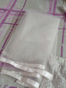 New White Lahenga With Dupatta !!