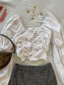 Pinterest White Crop Top
